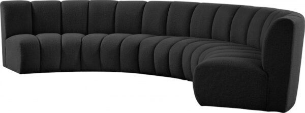 Infinity 167" Boucle Fabric Upholstered 5pc. Modular Sectional