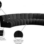 Infinity 167" Boucle Fabric Upholstered 5pc. Modular Sectional