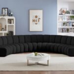 Infinity 176" Boucle Fabric Upholstered 6pc. Modular Sectional