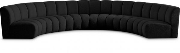 Infinity 176" Boucle Fabric Upholstered 6pc. Modular Sectional