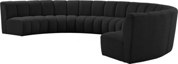 Infinity 178" Boucle Fabric Upholstered 7pc. Modular Sectional