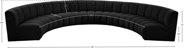Infinity 178" Boucle Fabric Upholstered 7pc. Modular Sectional