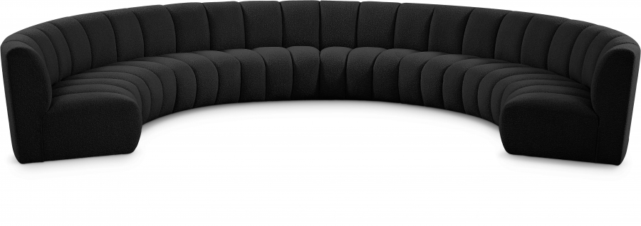 Infinity 178" Boucle Fabric Upholstered 8pc. Modular Sectional