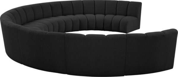 Infinity 178" Boucle Fabric Upholstered 9pc. Modular Sectional