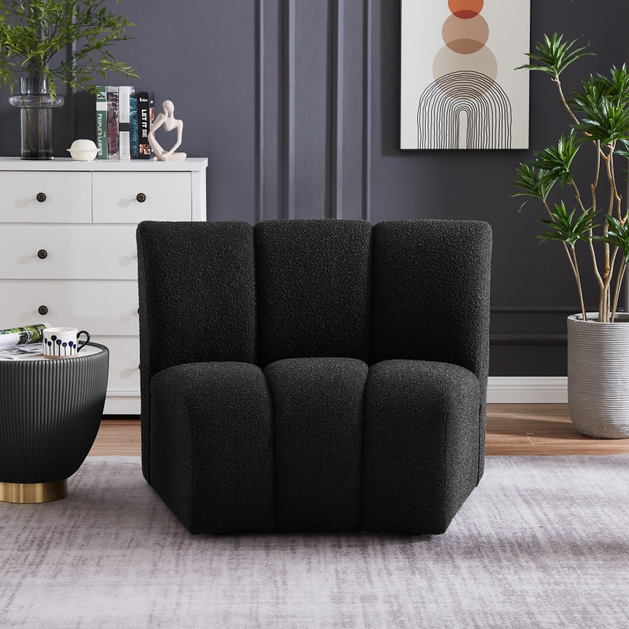 Infinity Boucle Fabric Upholstered Modular Chair