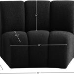 Infinity Boucle Fabric Upholstered Modular Chair