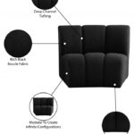 Infinity Boucle Fabric Upholstered Modular Chair