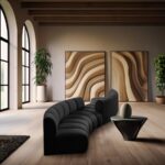 Infinity 154" Boucle Fabric Upholstered 4pc. Modular Sectional