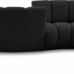 Infinity 154" Boucle Fabric Upholstered 4pc. Modular Sectional