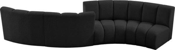 Infinity 154" Boucle Fabric Upholstered 4pc. Modular Sectional