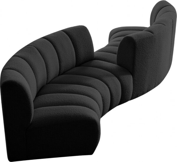 Infinity 154" Boucle Fabric Upholstered 4pc. Modular Sectional