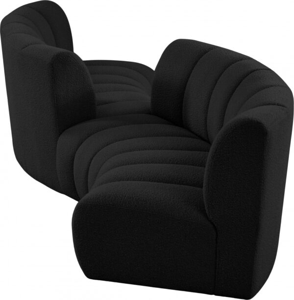 Infinity 154" Boucle Fabric Upholstered 4pc. Modular Sectional