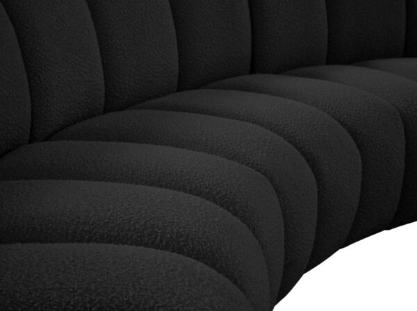 Infinity 154" Boucle Fabric Upholstered 4pc. Modular Sectional