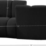 Infinity 154" Boucle Fabric Upholstered 4pc. Modular Sectional