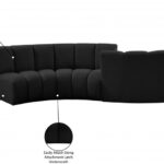 Infinity 154" Boucle Fabric Upholstered 4pc. Modular Sectional
