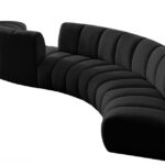 Infinity 217" Boucle Fabric Upholstered 6pc. Modular Sectional