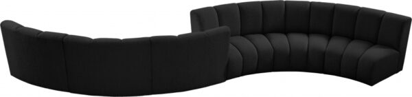 Infinity 217" Boucle Fabric Upholstered 6pc. Modular Sectional