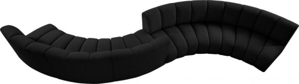 Infinity 217" Boucle Fabric Upholstered 6pc. Modular Sectional