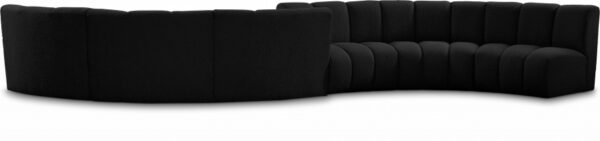 Infinity 217" Boucle Fabric Upholstered 6pc. Modular Sectional