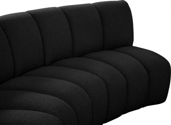 Infinity 217" Boucle Fabric Upholstered 6pc. Modular Sectional