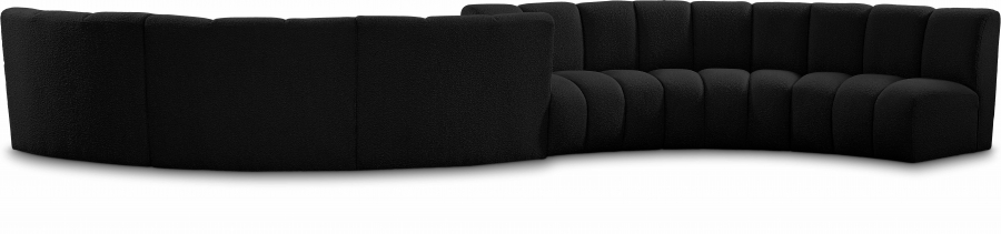 Infinity 217" Boucle Fabric Upholstered 6pc. Modular Sectional