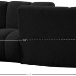 Infinity 217" Boucle Fabric Upholstered 6pc. Modular Sectional
