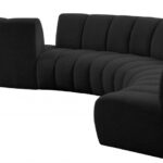 Infinity 268" Boucle Fabric Upholstered 8pc. Modular Sectional