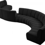 Infinity 268" Boucle Fabric Upholstered 8pc. Modular Sectional