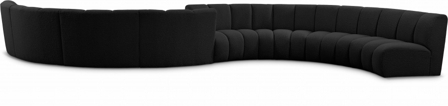 Infinity 268" Boucle Fabric Upholstered 8pc. Modular Sectional