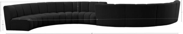 Infinity 268" Boucle Fabric Upholstered 8pc. Modular Sectional