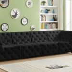 Tuft 128" Velvet Upholstered 4pc. Modular Sofa