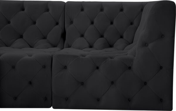 Tuft 128" Velvet Upholstered 4pc. Modular Sofa