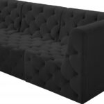 Tuft 128" Velvet Upholstered 4pc. Modular Sofa