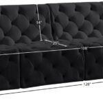 Tuft 128" Velvet Upholstered 4pc. Modular Sofa