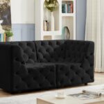 Tuft 70" Velvet Upholstered 2pc. Modular Loveseat