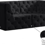 Tuft 70" Velvet Upholstered 2pc. Modular Loveseat