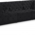 Tuft 99" Velvet Upholstered 3pc. Modular Sofa