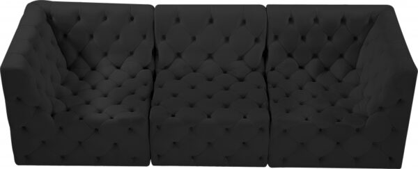 Tuft 99" Velvet Upholstered 3pc. Modular Sofa