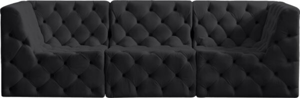 Tuft 99" Velvet Upholstered 3pc. Modular Sofa