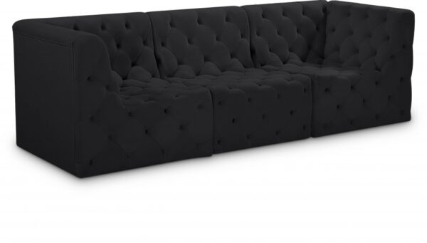 Tuft 99" Velvet Upholstered 3pc. Modular Sofa