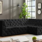 Tuft 99" Velvet Upholstered 4pc. Modular Sectional