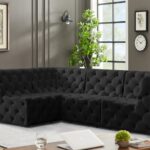 Tuft 99" Velvet Upholstered 4pc. Modular Sectional