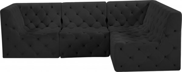 Tuft 99" Velvet Upholstered 4pc. Modular Sectional