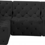 Tuft 99" Velvet Upholstered 4pc. Modular Sectional
