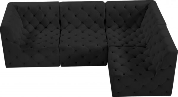 Tuft 99" Velvet Upholstered 4pc. Modular Sectional