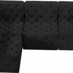 Tuft 99" Velvet Upholstered 4pc. Modular Sectional