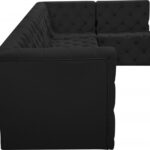 Tuft 128" Velvet Upholstered 5pc. Modular Sectional
