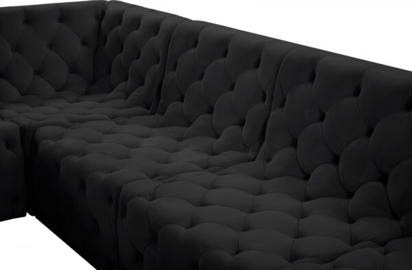 Tuft 128" Velvet Upholstered 5pc. Modular Sectional