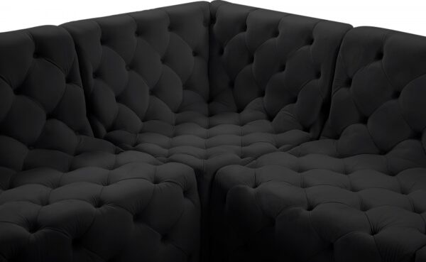 Tuft 128" Velvet Upholstered 5pc. Modular Sectional