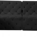 Tuft 128" Velvet Upholstered 5pc. Modular Sectional
